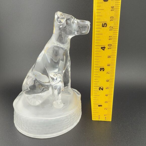 1993 Crystal Airedale Terrier Dog Sculpture Cristal D'arque Chien France 5.5 in - Picture 8 of 8